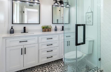 Bathroom Remodel project including vanity and countertops.