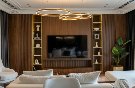Custom Living Room Entertainment Center remodel.
