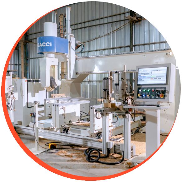 CNC Machine used to make custom cabinets, closets, and baseboards.
