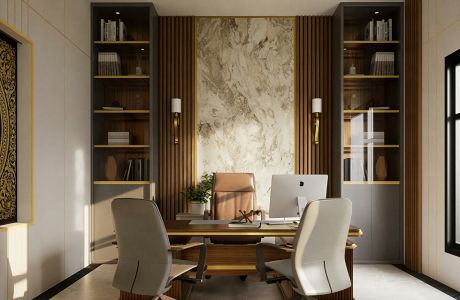 Custom Home Office remodel for Modesto Professional Office.